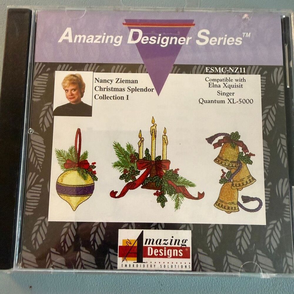 Vintage Amazing Designs Nancy Zieman Christmas Splendor Collection I ESMC-NZ11